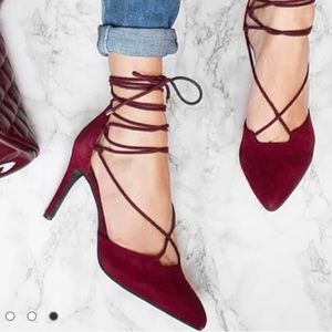 ✨Seychelles Bauble burgundy ankle tie pumps. Gorgeous rich color. New in box